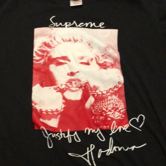 supreme madonna tee white
